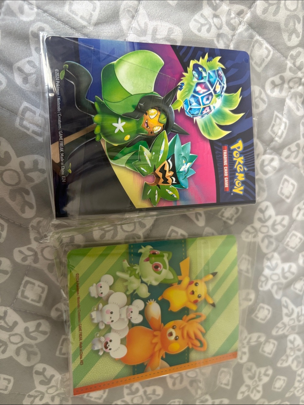 Pokémon Pikachu Trading Card Binder Sleeve Set - Yellow, Orange, Green - Picture 2 of 2